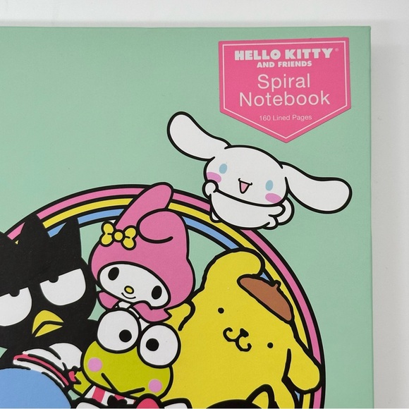 Sanrio Hello Kitty and Friends Spiral Notebook 160 lined pages (HKF Rainbow Fun) - Picture 6 of 7